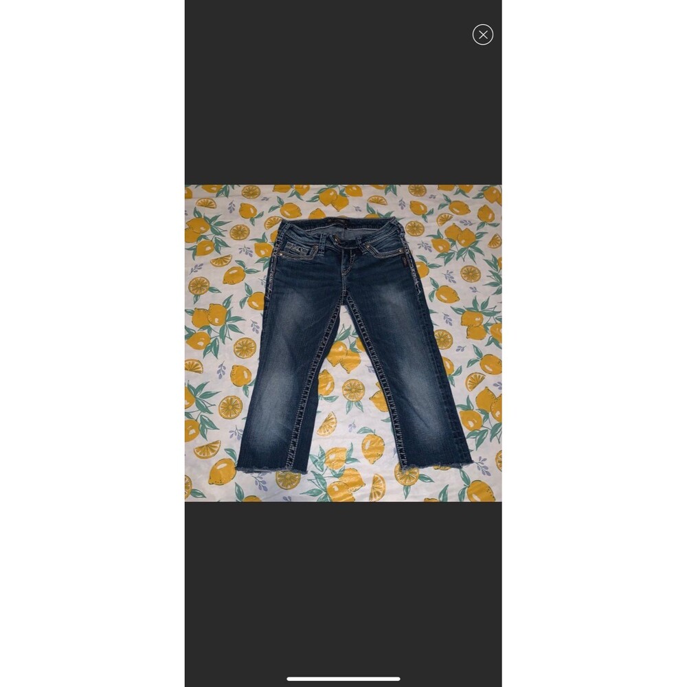 Silver Jeans Tuesday Cutoff Capri Jeans